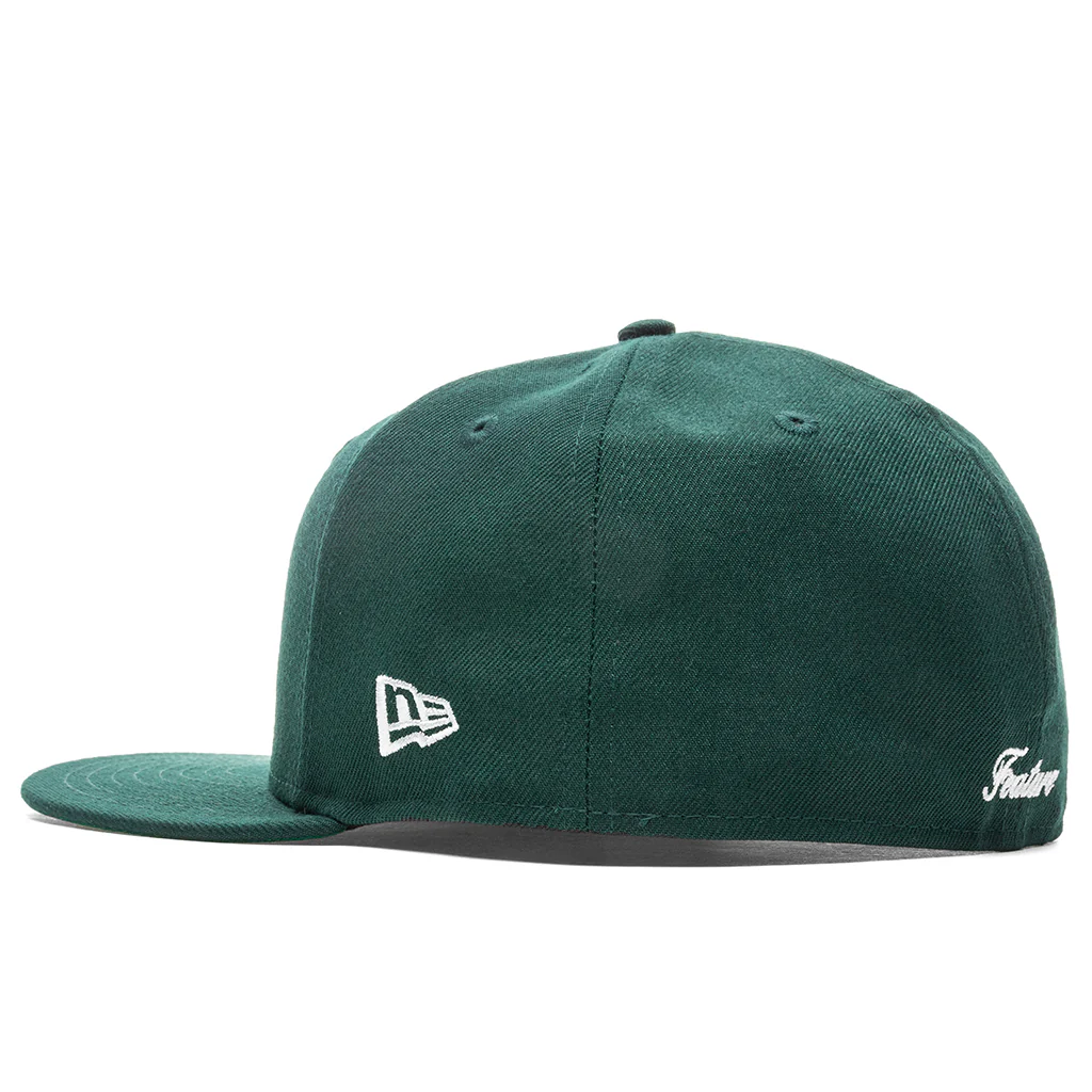Feature x New Era OE Fitted Cap - Seaweed/Off-White - Image 4