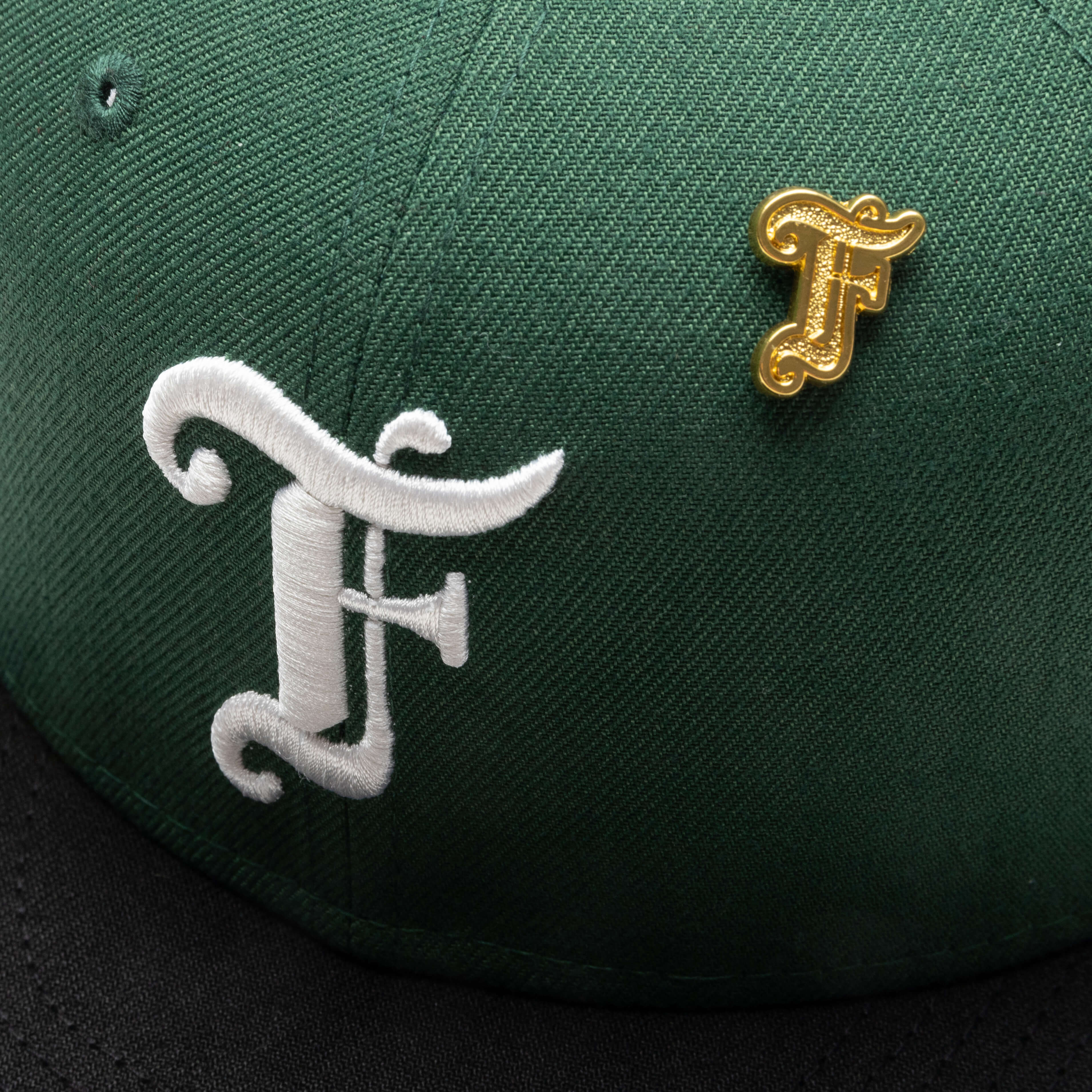 Feature x New Era Old English F Snapback - Cilantro/Black - Image 2