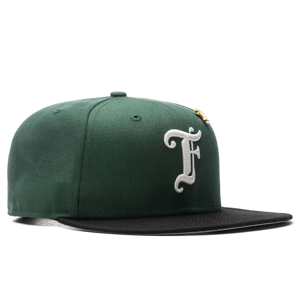 Feature x New Era Old English F Snapback - Cilantro/Black - Image 3