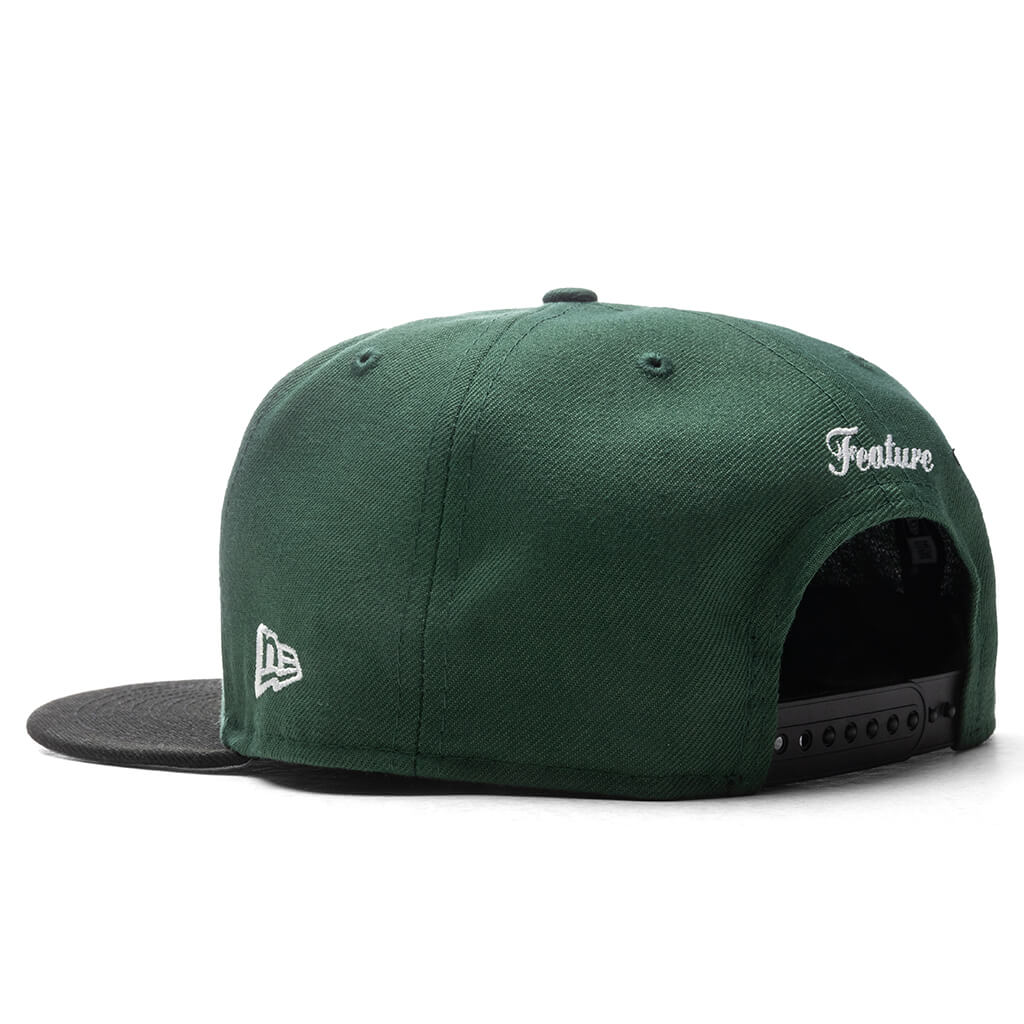 Feature x New Era Old English F Snapback - Cilantro/Black - Image 4