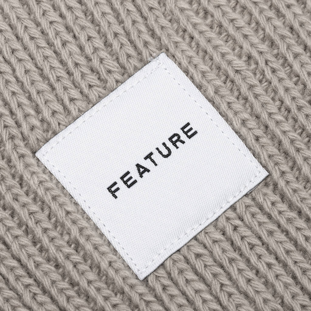 Oversized Beanie - Beige - Image 2