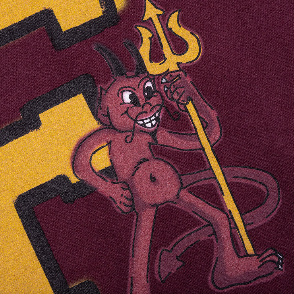 Scottsdale F'un Devil Tee - Ox Blood Red - Image 4