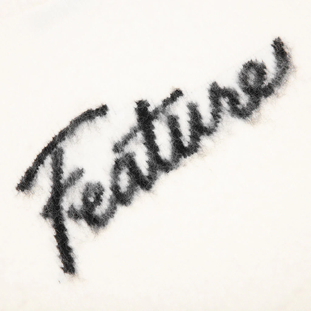 Script Logo Sweater - Cream - Image 4