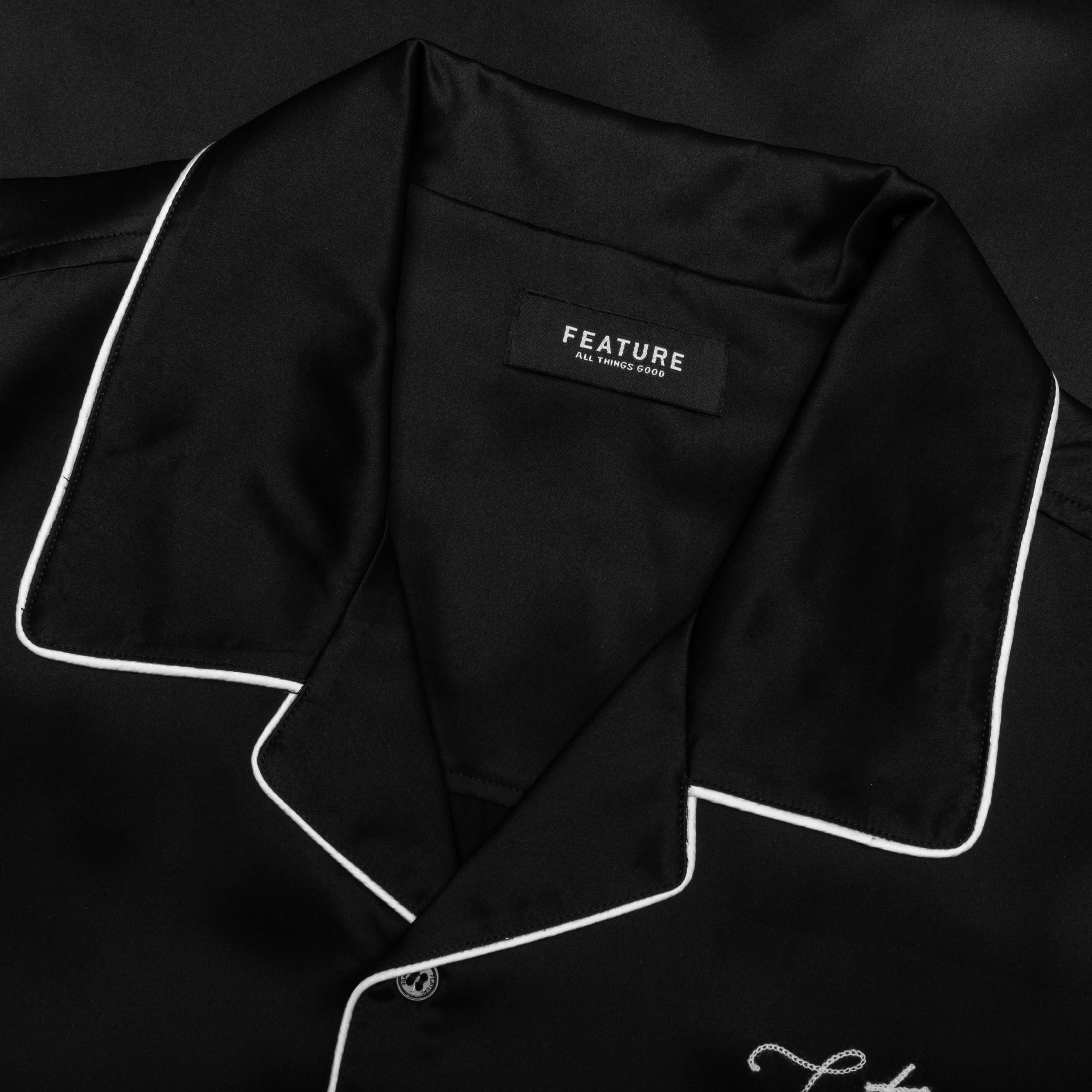 Baptiste Silk Shirt - Black - Image 3