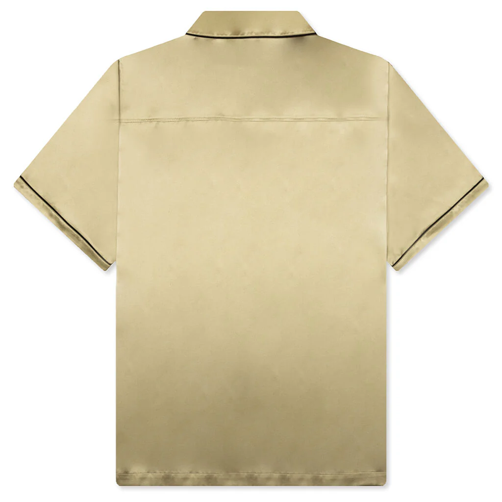 Baptiste Silk Shirt - Gold - Image 2