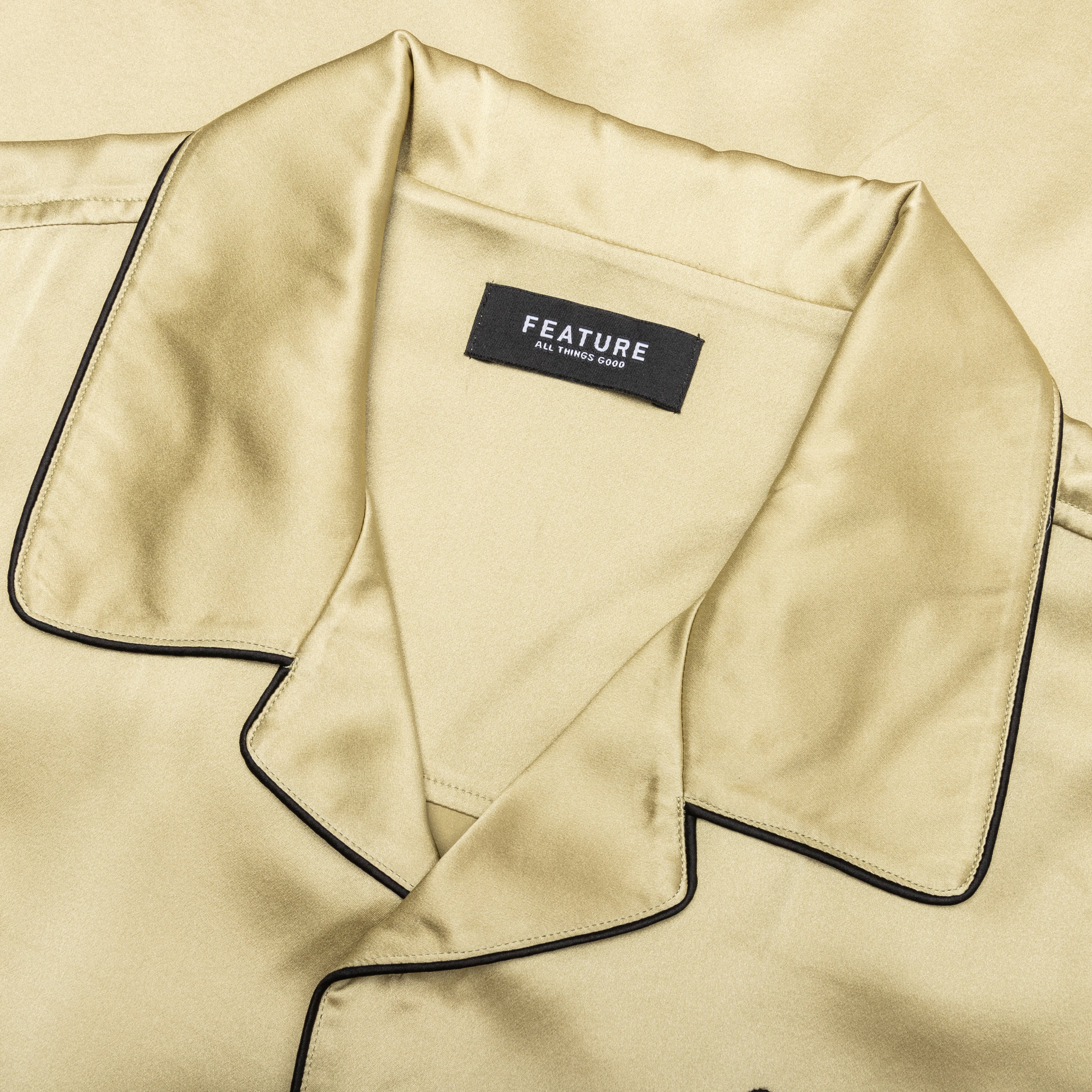 Baptiste Silk Shirt - Gold - Image 3