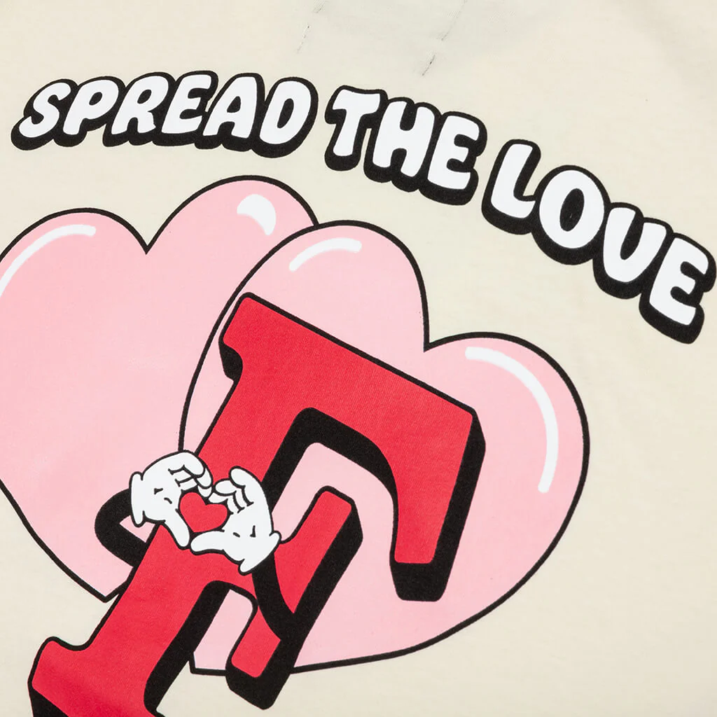 Spread the Love Tee - Cannolli Cream/Pink - Image 4