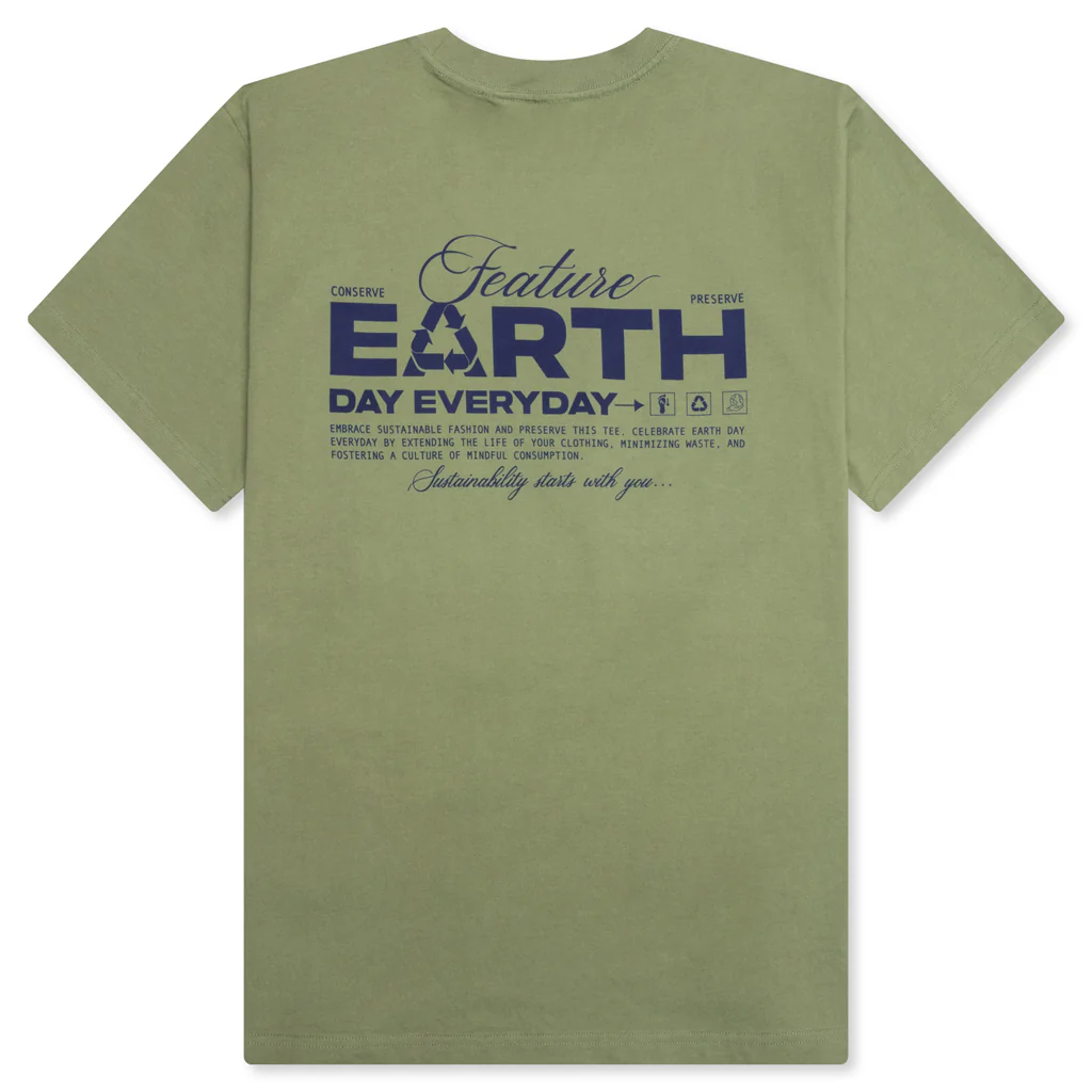 Sustained Earth Tee - Oil Green - Image 2