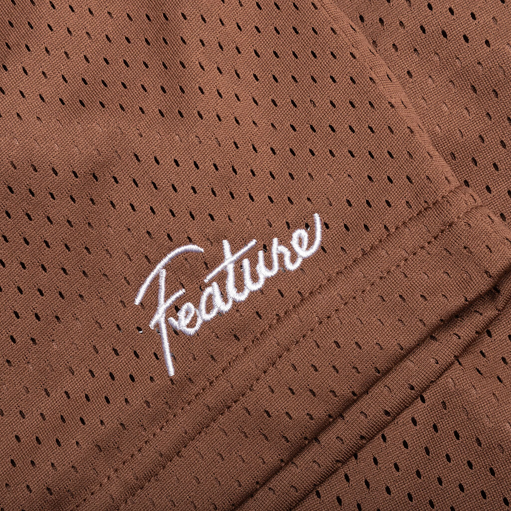 West Mesh Shorts - Brown - Image 4