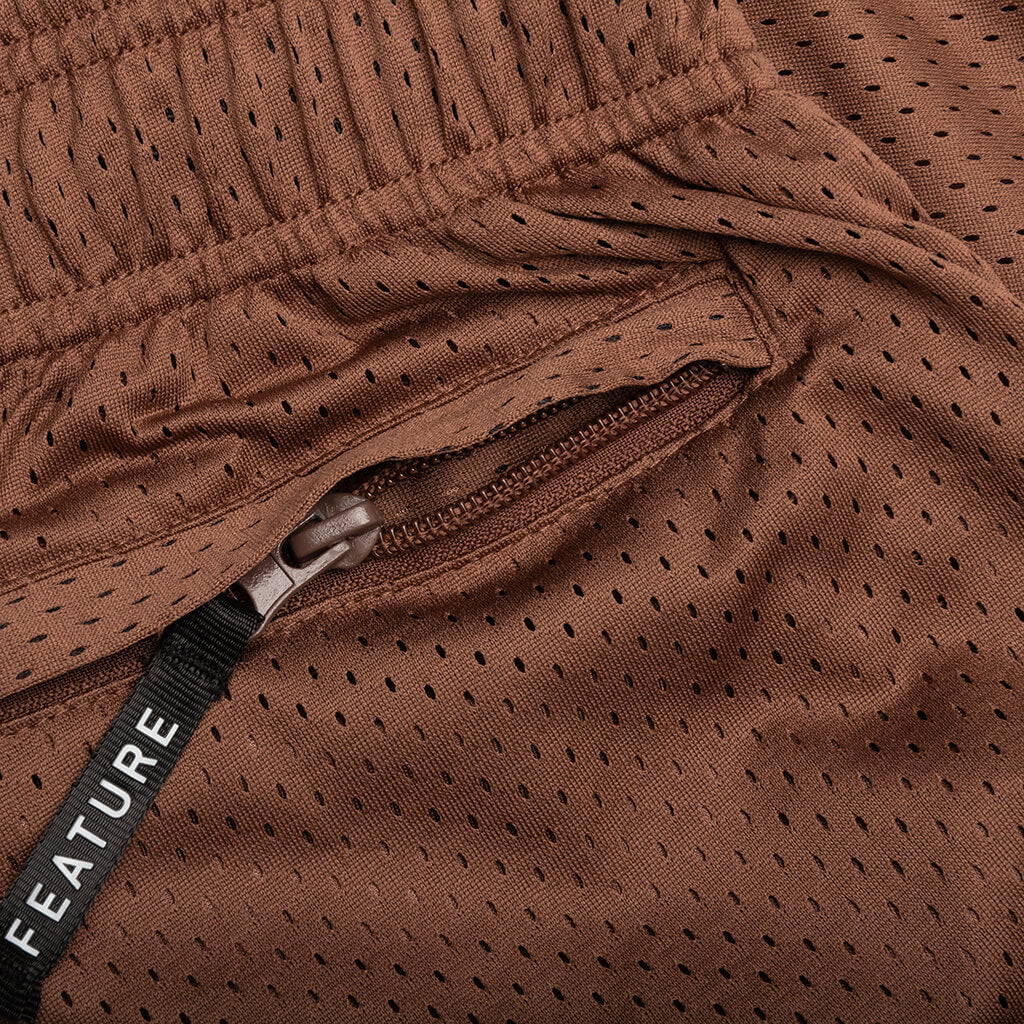 West Mesh Shorts - Brown - Image 5