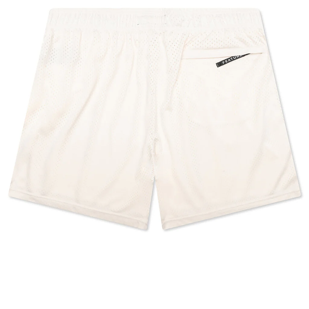 West Mesh Shorts - Cream - Image 2