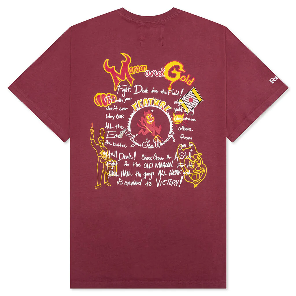 Feature x ASU Fight Song Tee - Maroon - Image 2