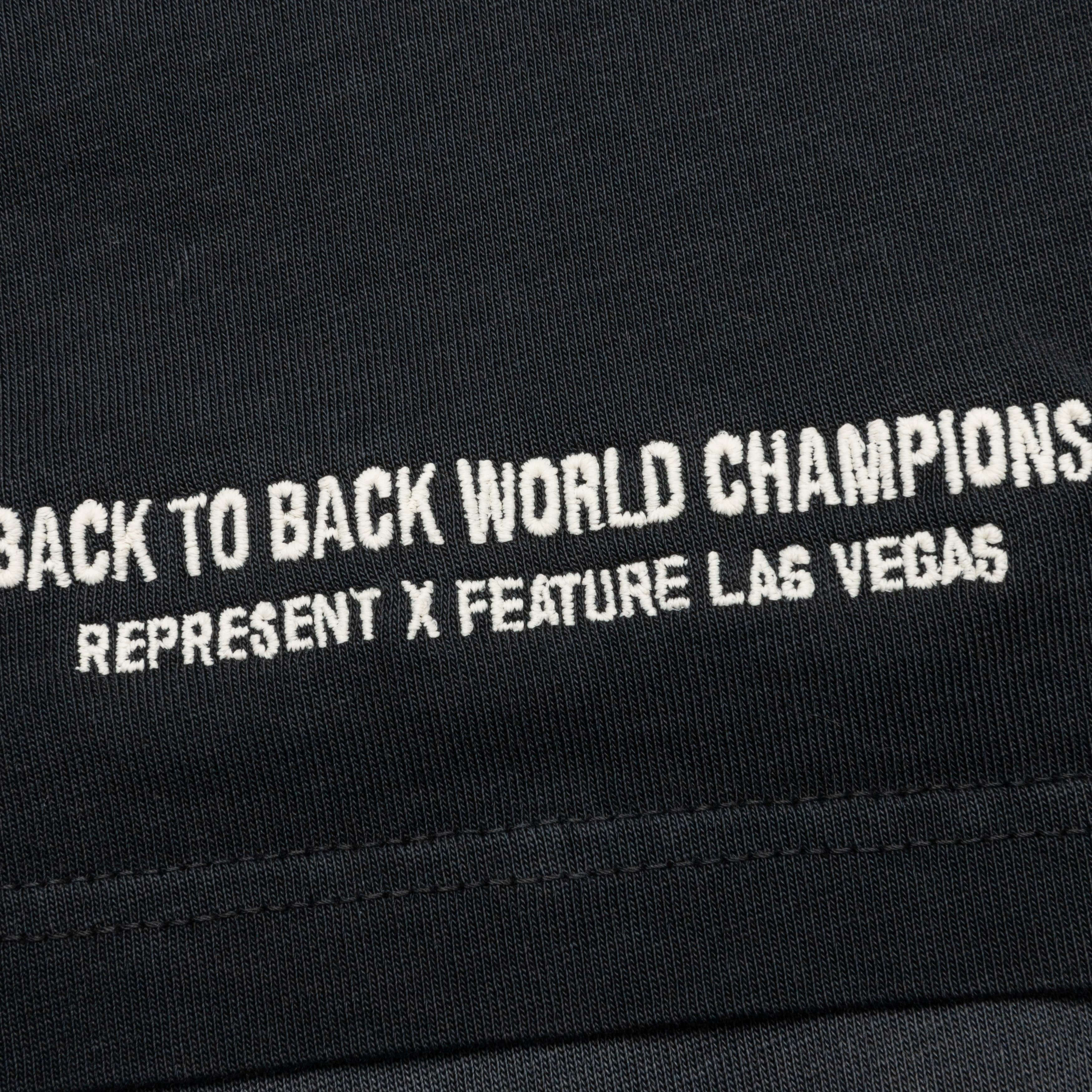 Feature x Represent Champion Rings T-Shirt - Stained Black - Image 7