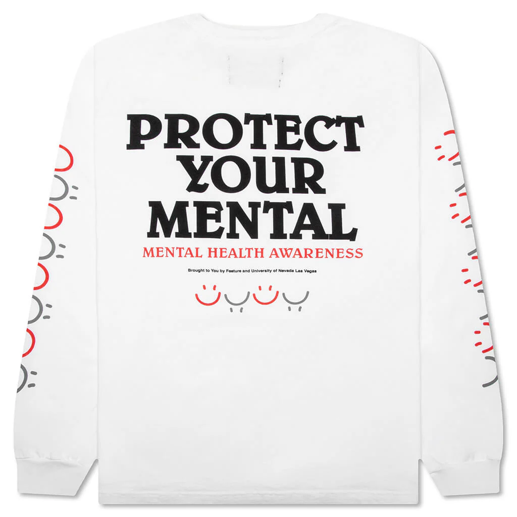 Feature x UNLV Protect Your Rebel L/S Tee - White - Image 2