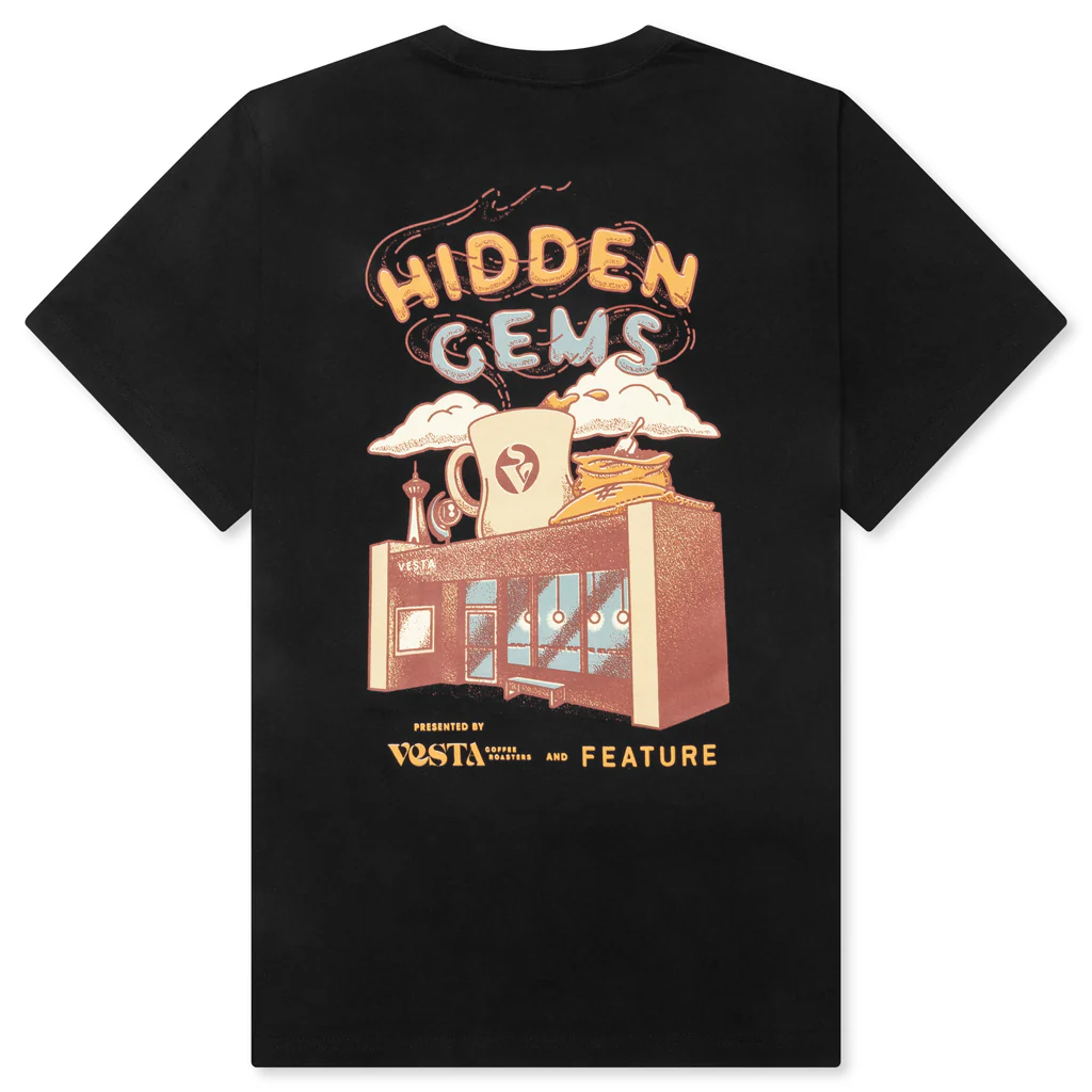 Feature x Vesta Coffee House Tee - Black - Image 2