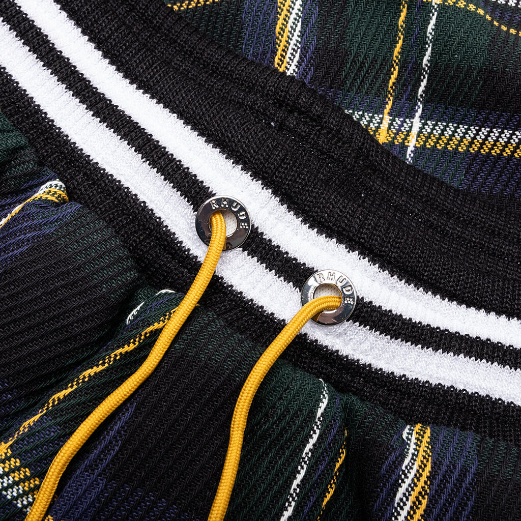 Flannel Court Logo Short - Multi/Green - Image 3