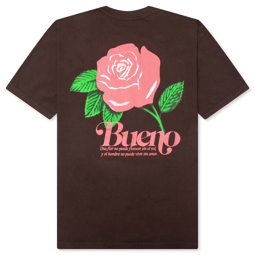 Flower Love S/S Tee - Chocolate - Image 2