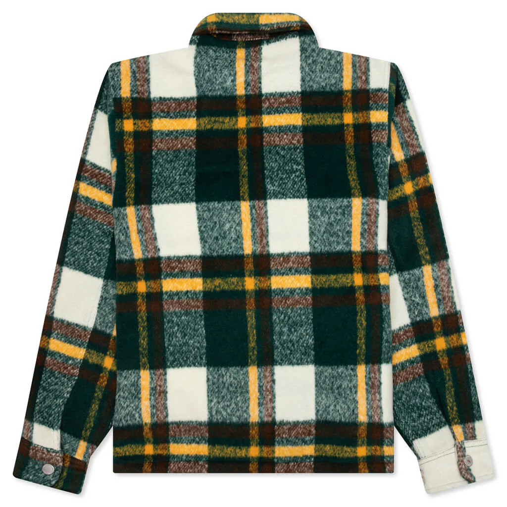 Folklore Plaid Work Jacket - Green - Image 2
