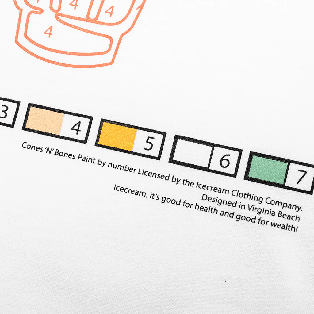 Follow The Numbers L/S Knit - White - Image 3