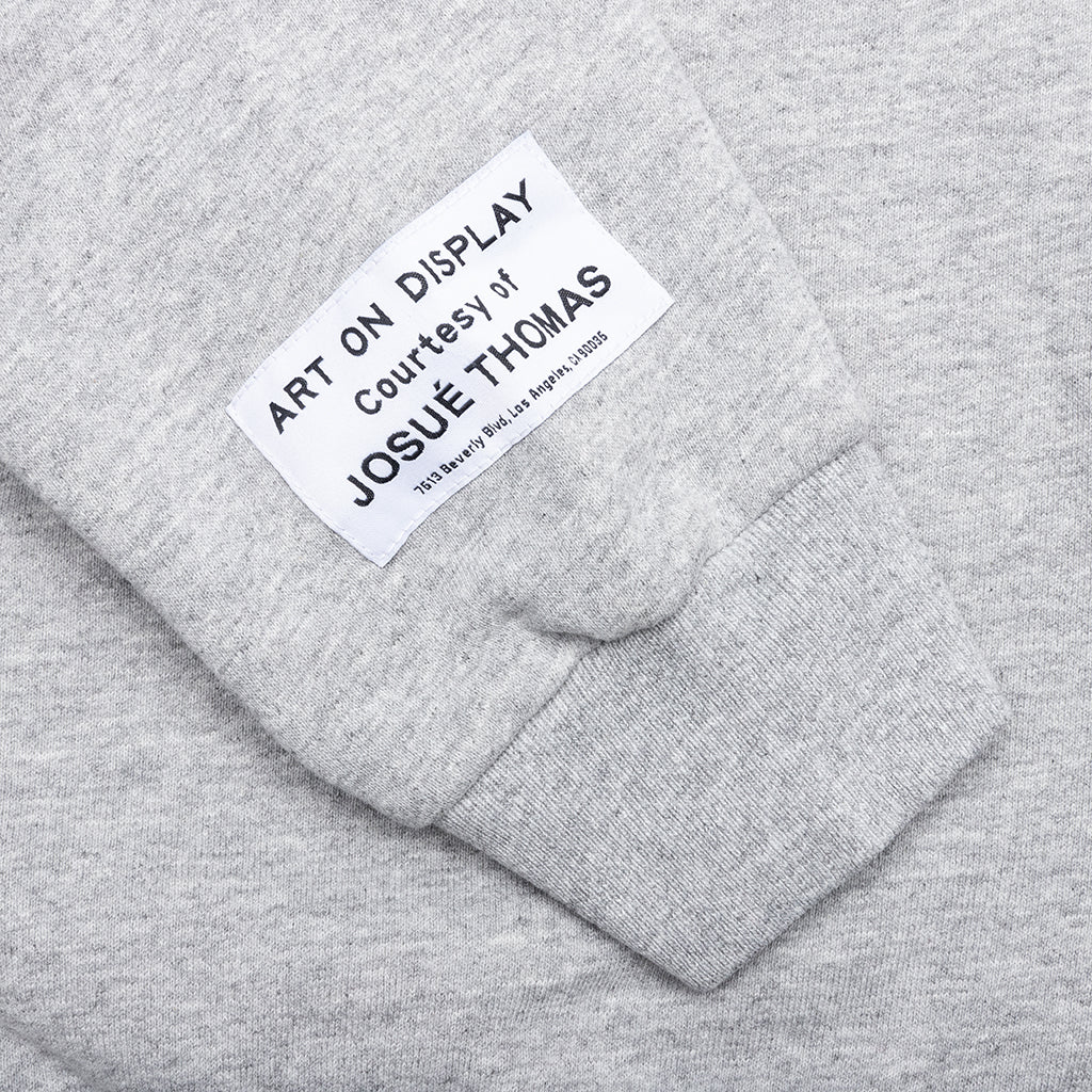 French Zip Hoodie - Heather Grey - Image 4