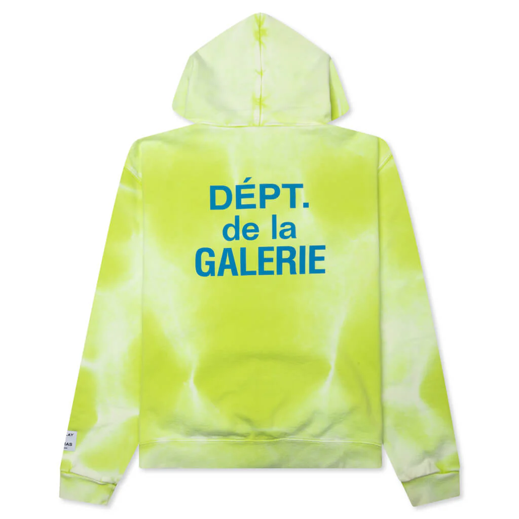 French Zip Hoodie - Lime Green - Image 2