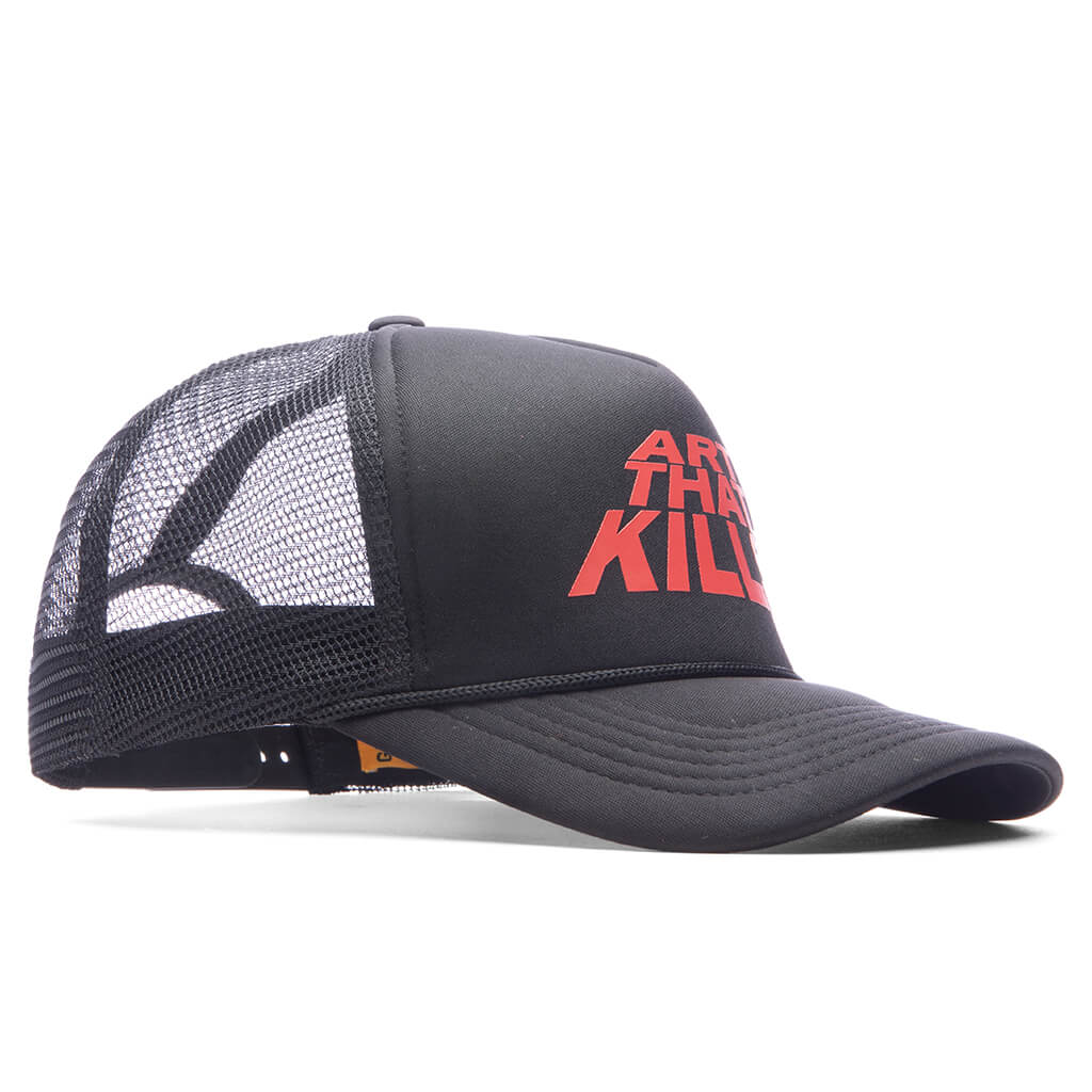 ATK Stack Logo Trucker - Black - Image 3