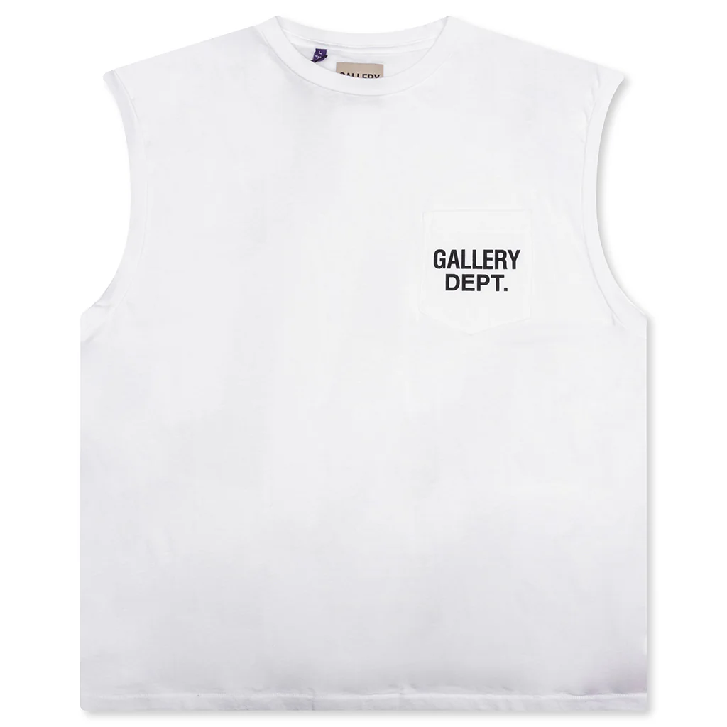 Augi Sleeveless Tee - White