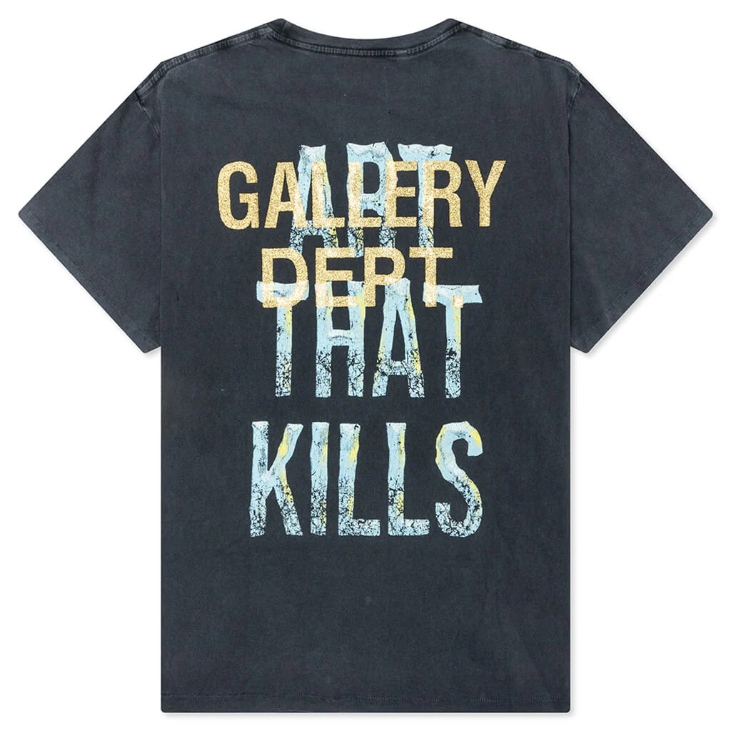 Broken Art That Kills Tee - Vintage Black - Image 2