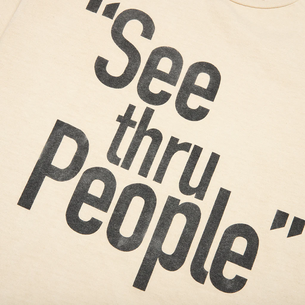 See Thru People Tee - Antique White - Image 4