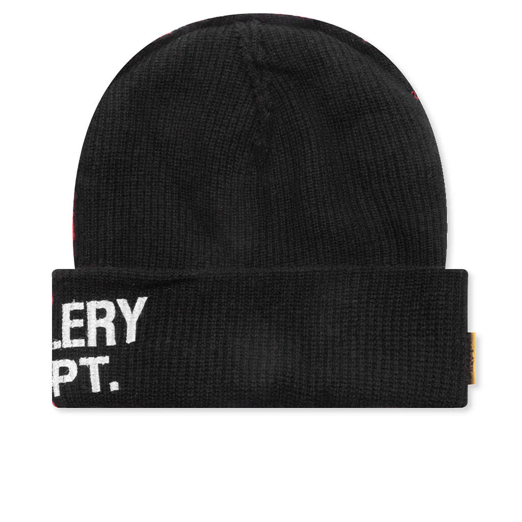 Topanga Beanie - Black/Red - Image 2