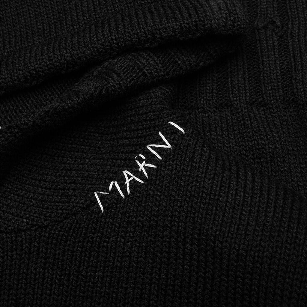 Roundneck Sweater - Black - Image 3