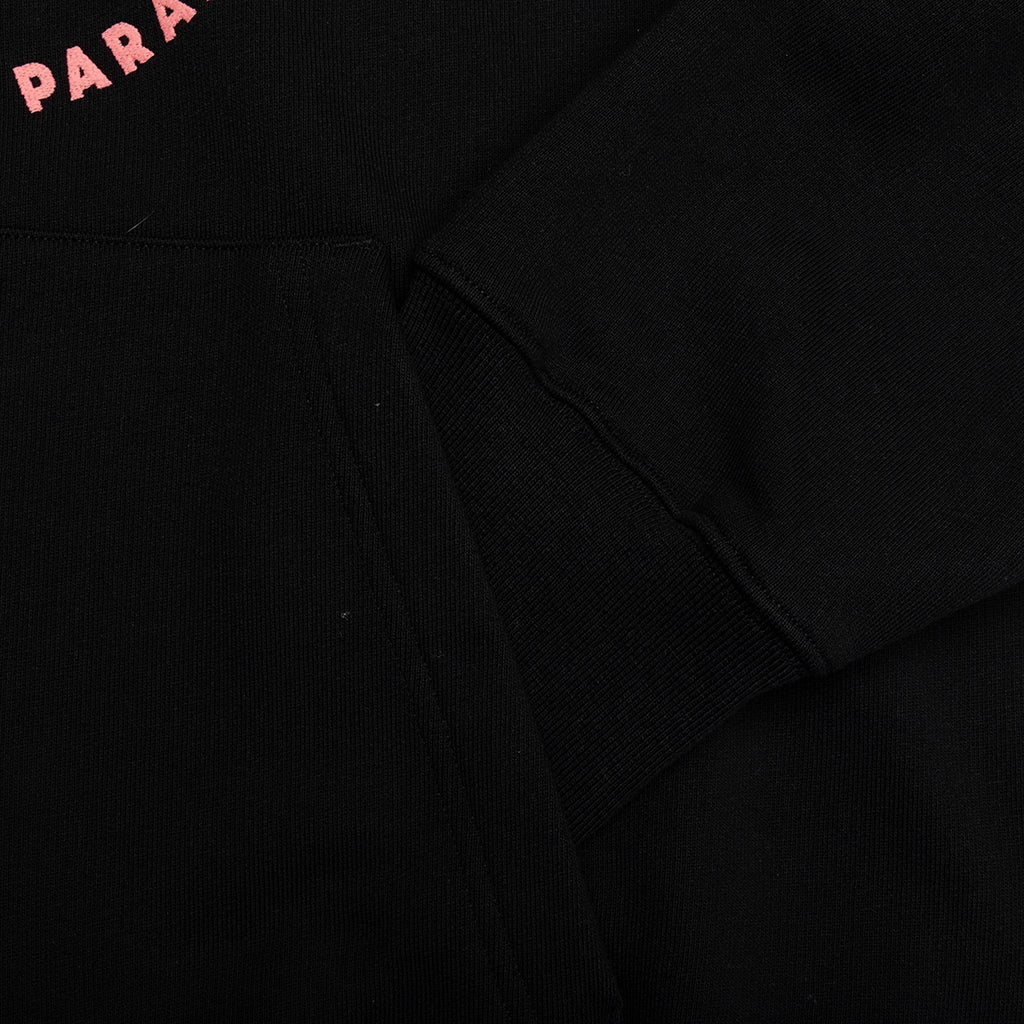 Fleece Hoodie With Unicorns Embroidery - Black - Image 4