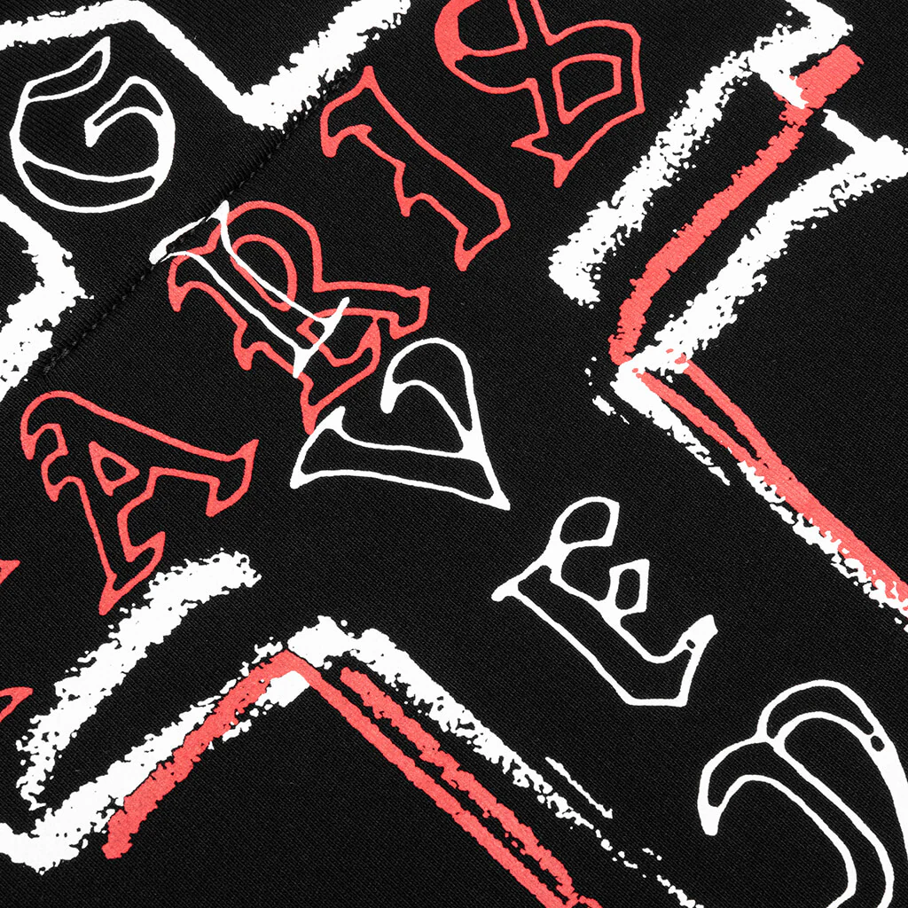 Classic Fit Print Sweatshirt - Black - Image 4