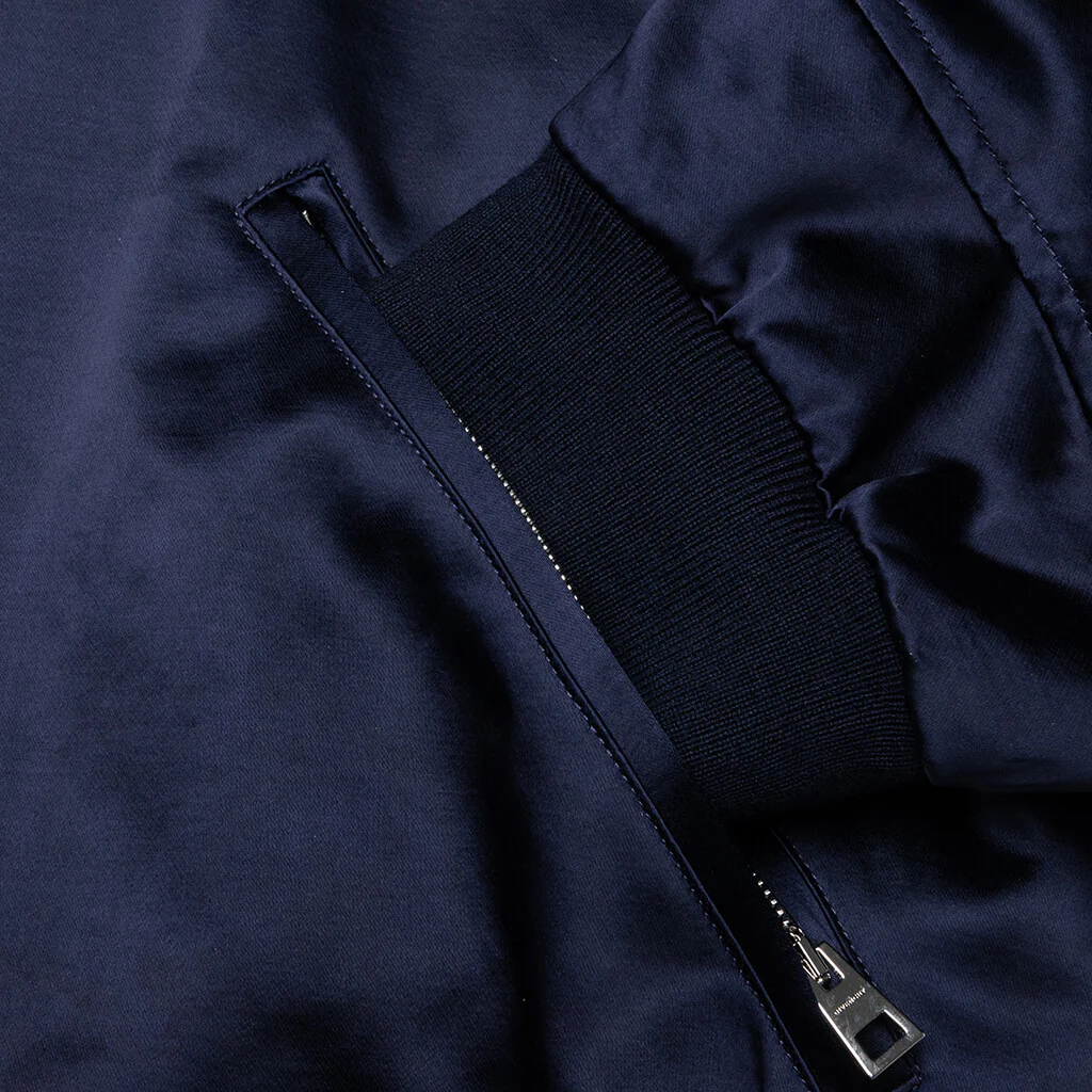 Couture Seam Bomber - Navy - Image 4