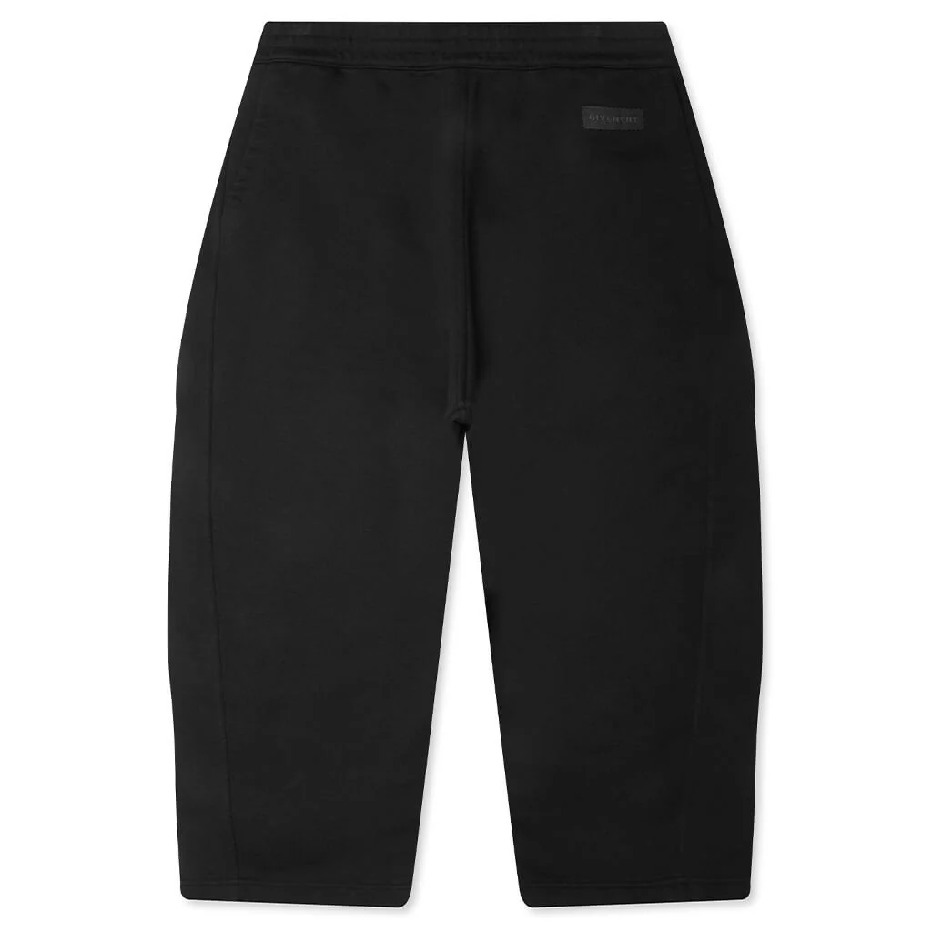 Cropped Cocoon Joggers - Black