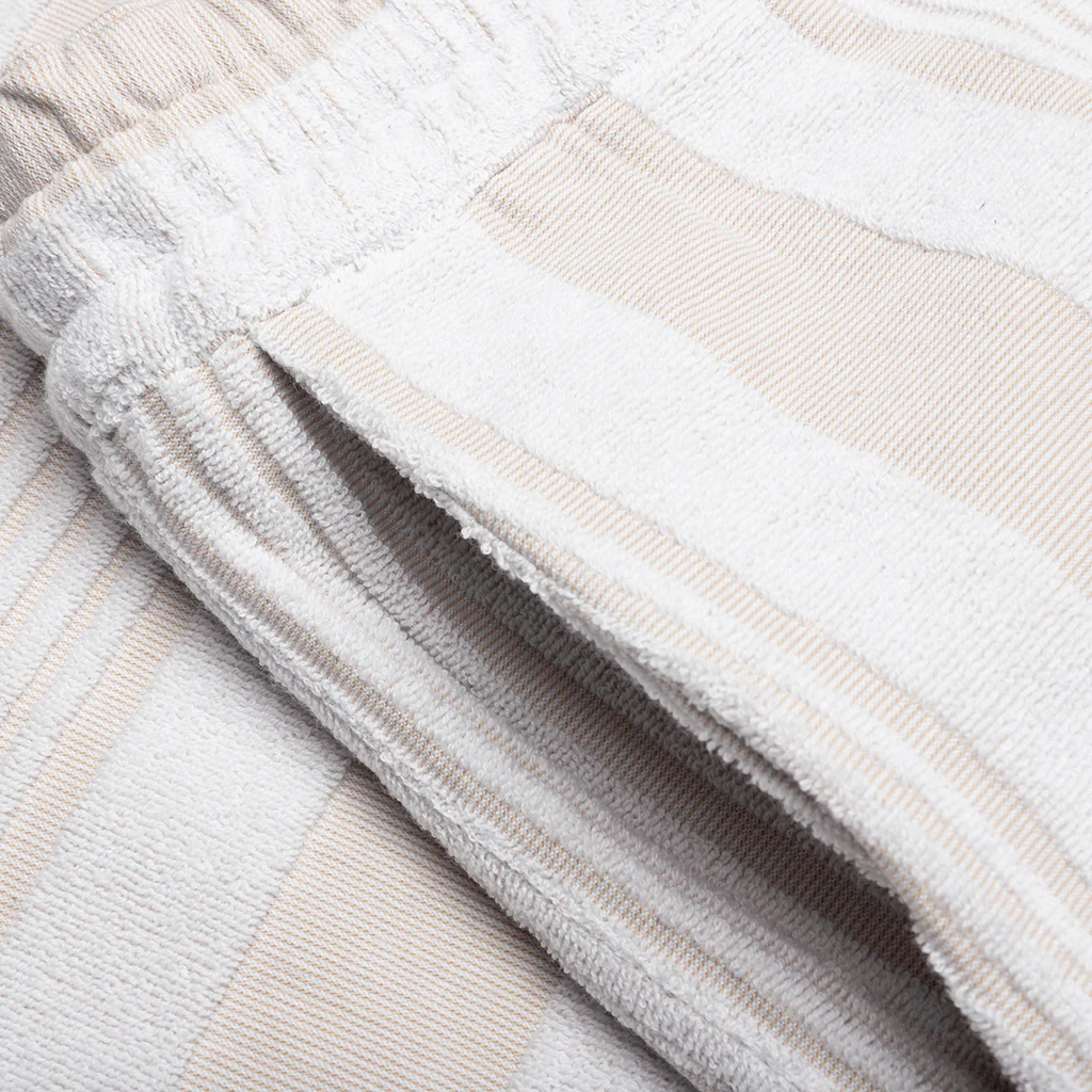 Bermuda Shorts with Stripes - White/Beige - Image 3