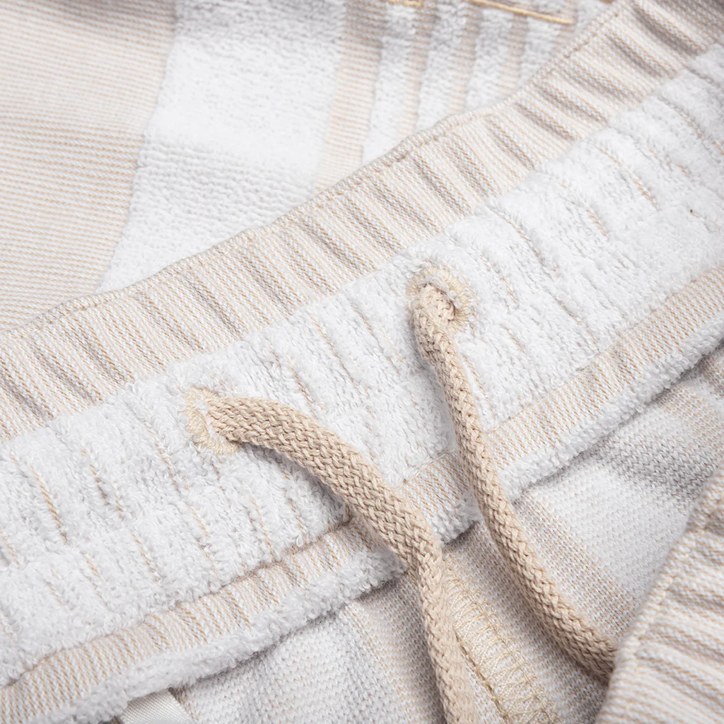 Bermuda Shorts with Stripes - White/Beige - Image 5