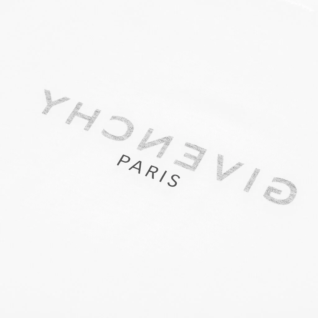 Paris Reverse Oversized Shirt - White - Image 5