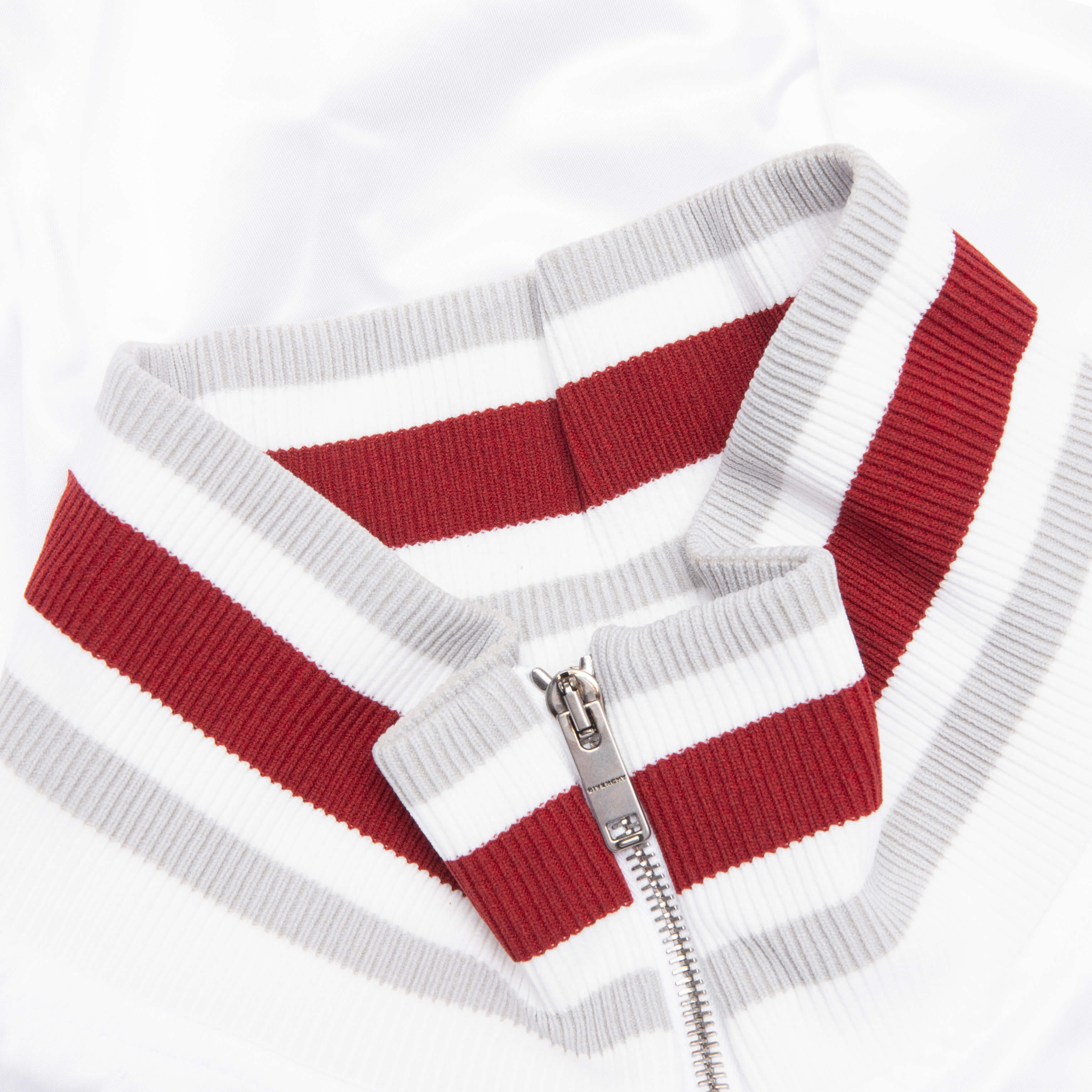 1952 Shiny Raglan Bomber Jacket - White - Image 3