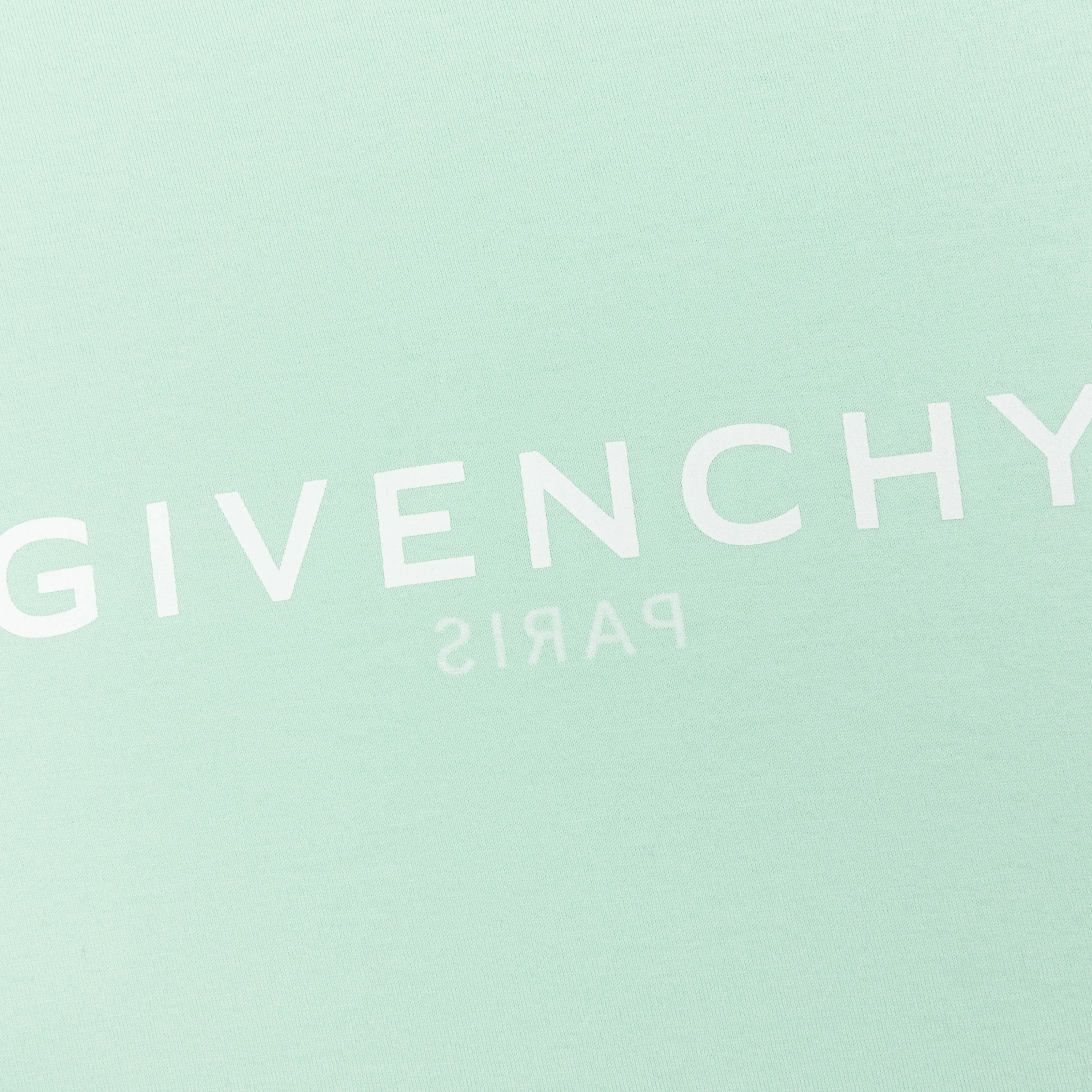 Slim Fit Reverse Print T-Shirt - Aqua Green - Image 3