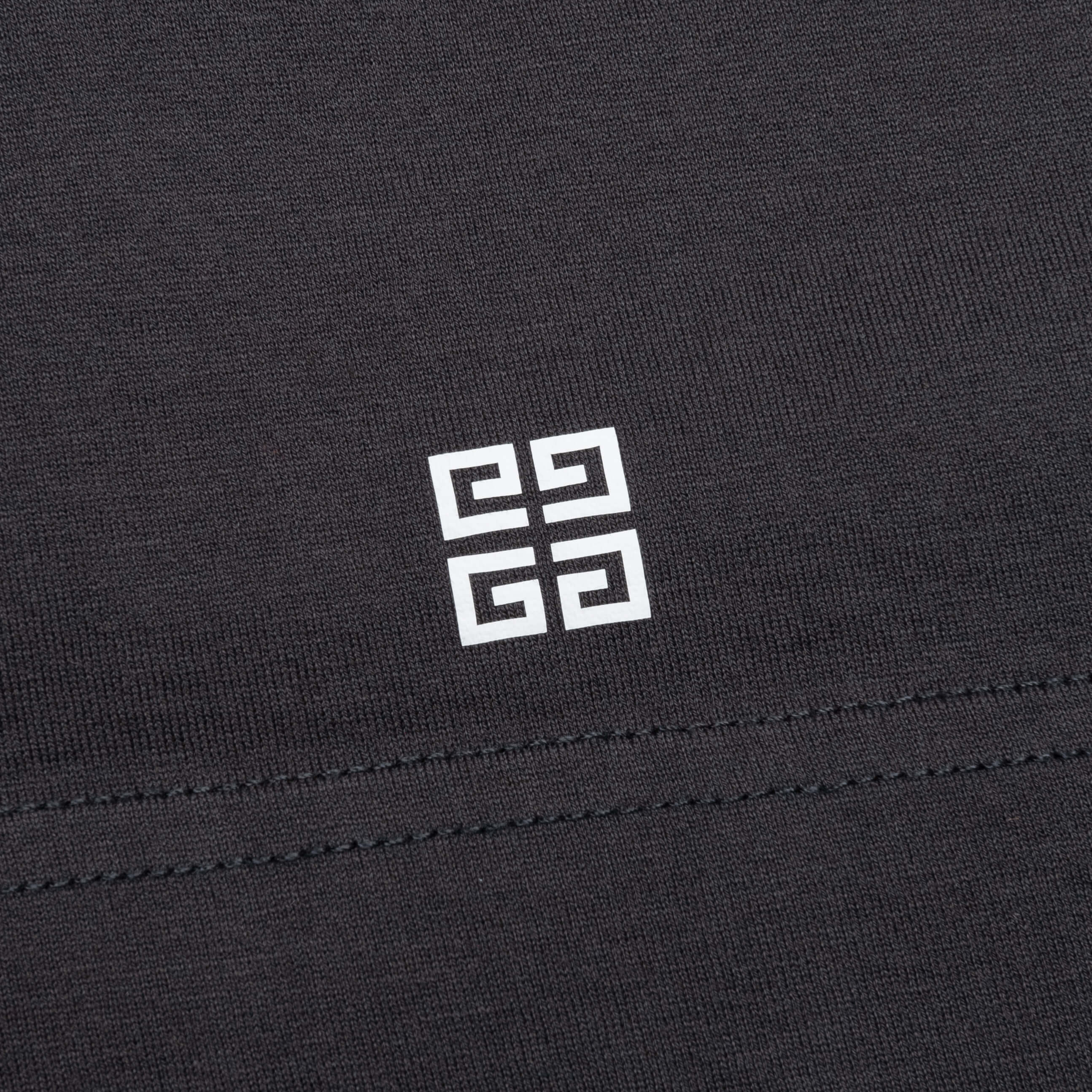 Slim Fit Reverse Print T-Shirt - Charcoal - Image 5