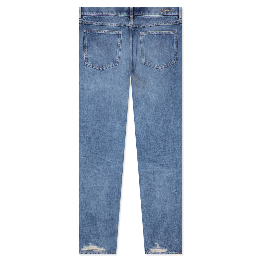 Slim Fit Trousers - Ocean Blue - Image 2