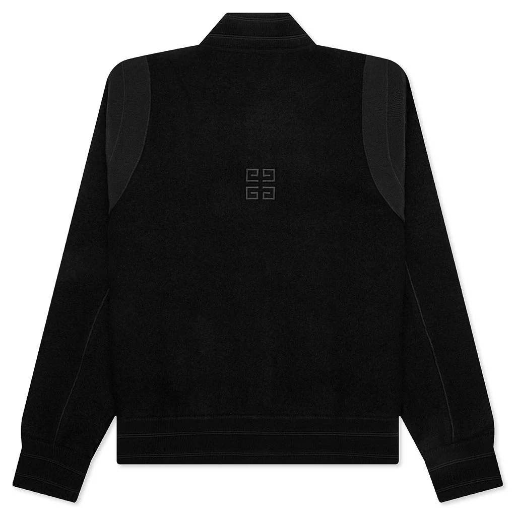 Wool Varsity Jacket - Black - Image 2