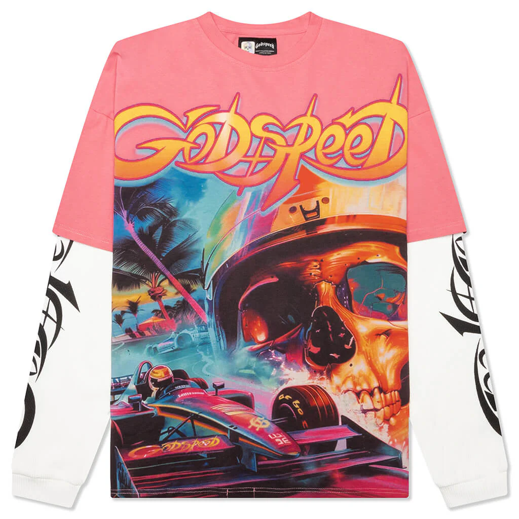 F1 Dreams Layered L/S T-Shirt - Pink