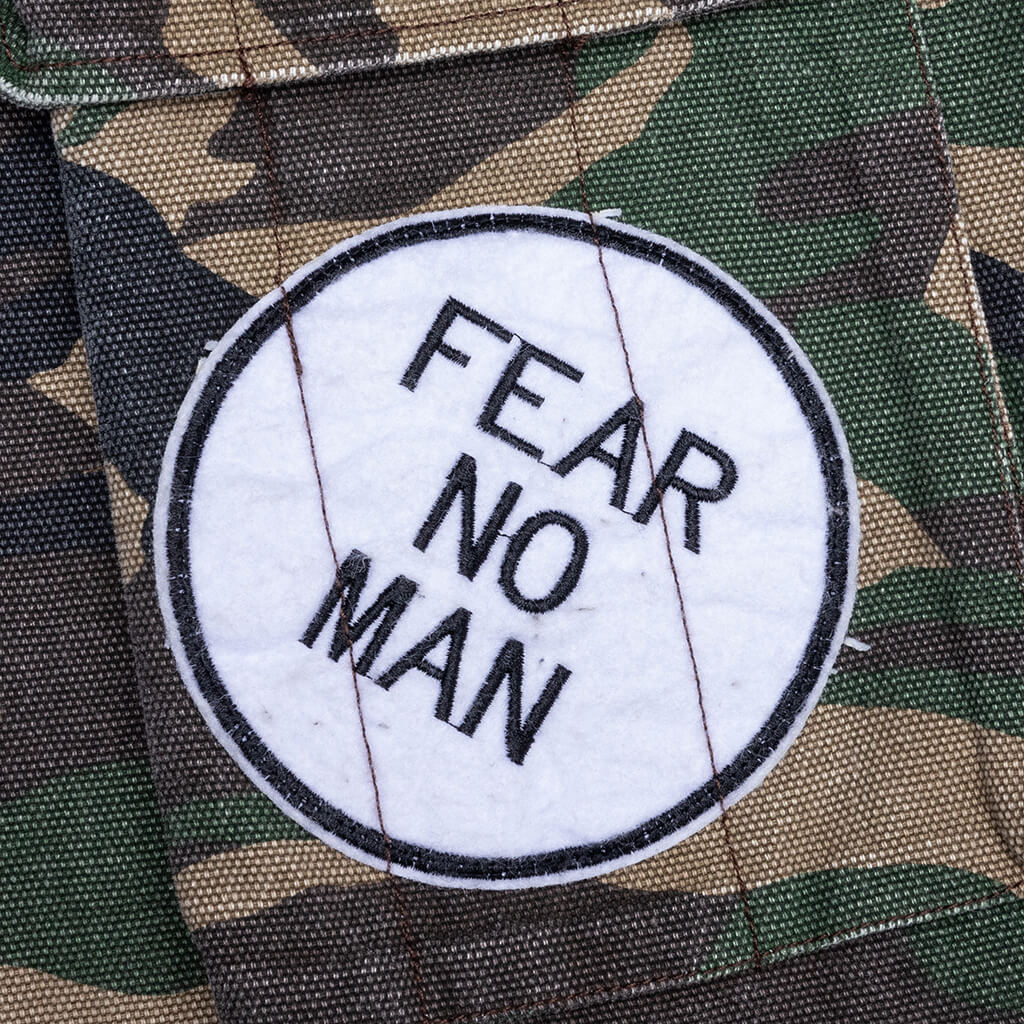 Patchwork Flared Cargo Pants - Camo - Image 3