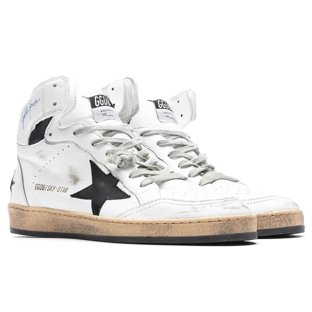 Sky Star Nappa Sneakers - White/Black - Image 2