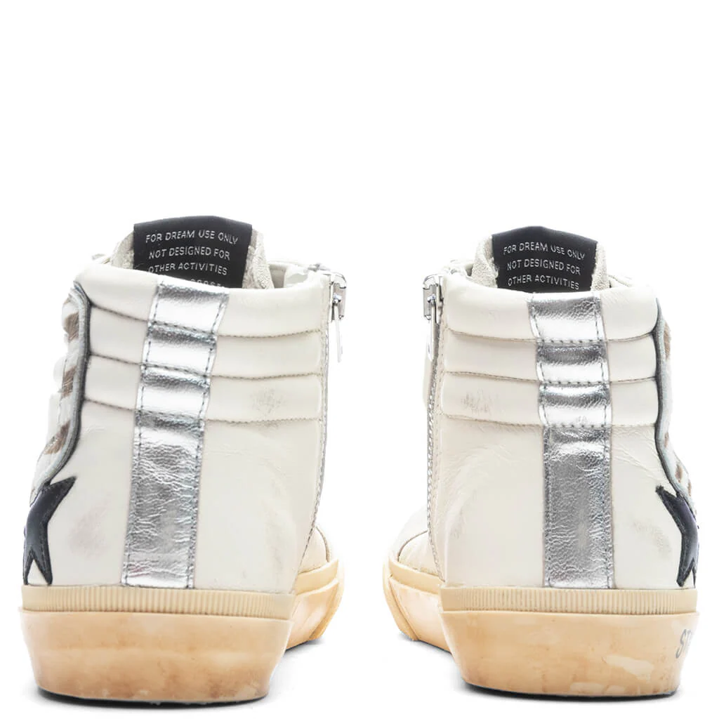 Women's Slide Leather Star - Beige/Black/Silver - Image 4