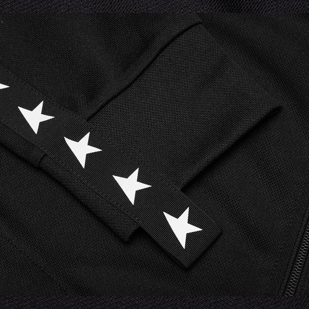 Star Zipped Track Jacket - Black/White - Image 4