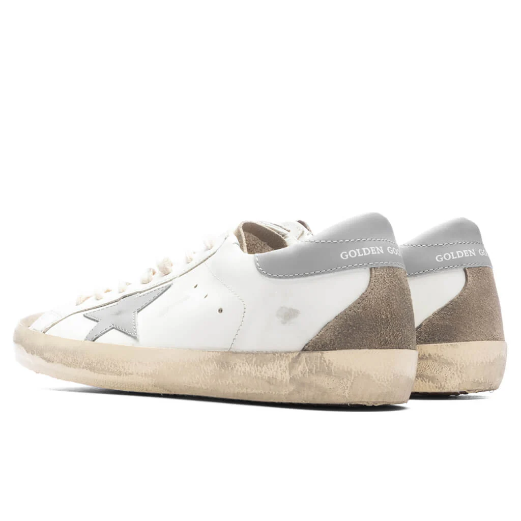 Super-Star Leather Sneaker - White/Taupe/Grey - Image 3