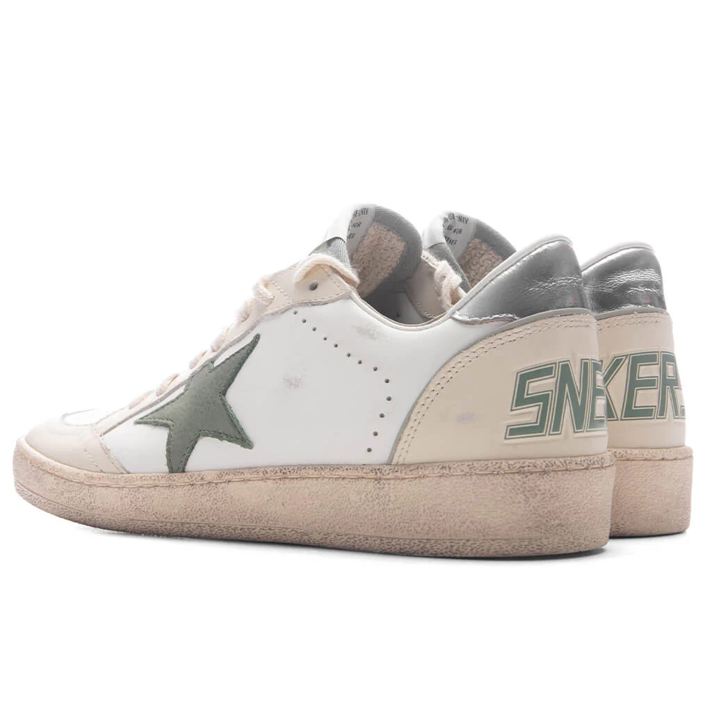 Women's Ball Star - White/Green/Silver - Image 3